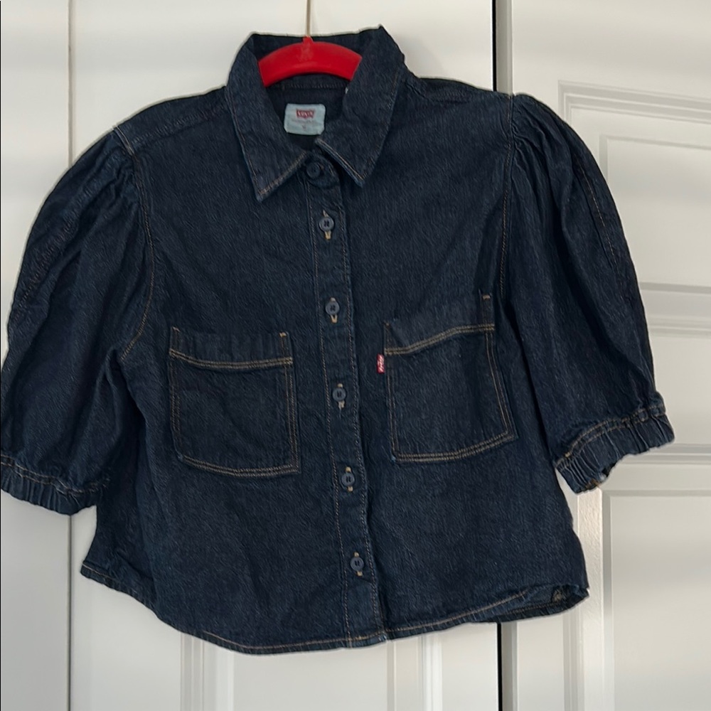 Levi's Dark Blue Button Down Shirt